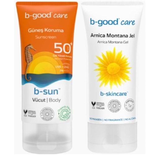 B-GOOD VÜCUT GÜNEŞ KREMİ + ARNİCA JEL HEDİYELİ