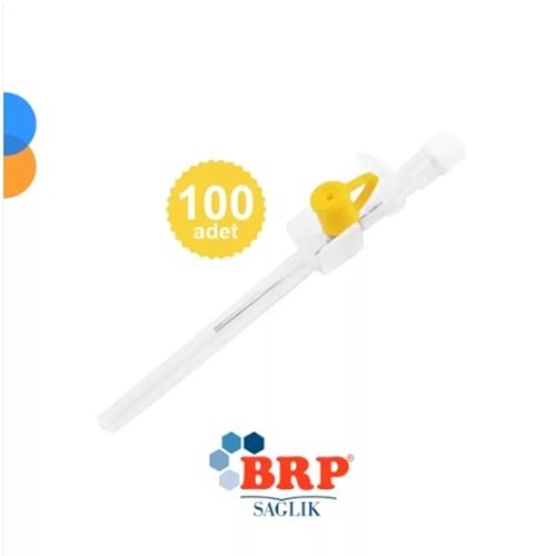 BRP I.V KANÜL İNTRAKET 24G SARI ANJİOKAT 100 LÜ PAKET