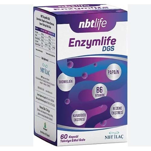 NBT LİFE ENZYMLİFE BP 60 KAPSÜL