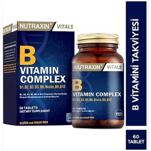 NUTRAXİN B COMPLEX VİTAMİN 60 KAPSÜL