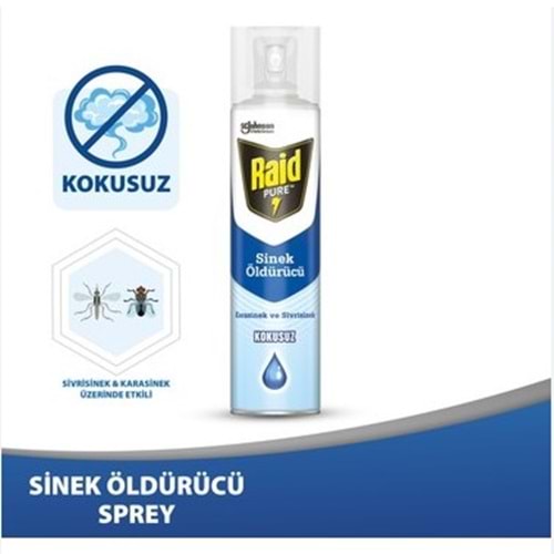 RAİD PURE SİNEK SAVAR KOKUSUZ 300 ML