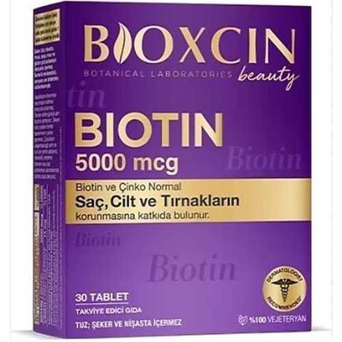 BİOXCİN BİOTİN 5000 MCG 30 TABLET