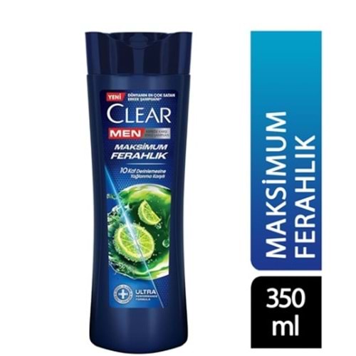CLEAR MEN ŞAMPUAN MAXİMUM FERAHLIK 350 ML