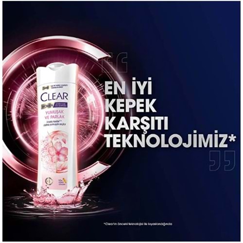CLEAR WOMEN ŞAMPUAN YUMUŞAK VE PARLAK 350 ML