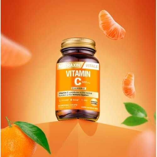 NUTRAXİN VİTAMİN C 500 MG 30 ÇİĞNEME TABLET