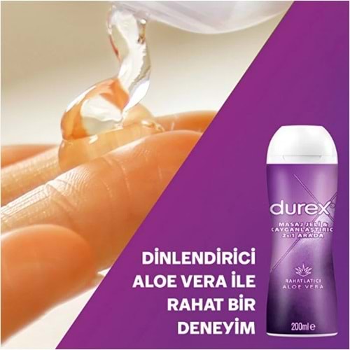 DUREX MASAJ JELİ 2 Sİ 1 ARADA ALOE VERA 200 ML KAYGANLAŞTIRICI