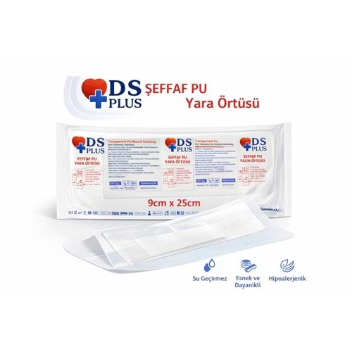 DAMLA SAĞLIK ŞEFFAF SU GEÇİRMEZ YARA ÖRTÜSÜ 9X25 CM (SEZERYAN BANDI) TEKLİ