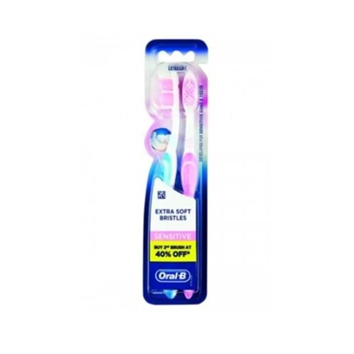 ORAL-B DİŞ FIRÇASI SENSİTİVE EXTRA SOFT BRİSTLES 1+1