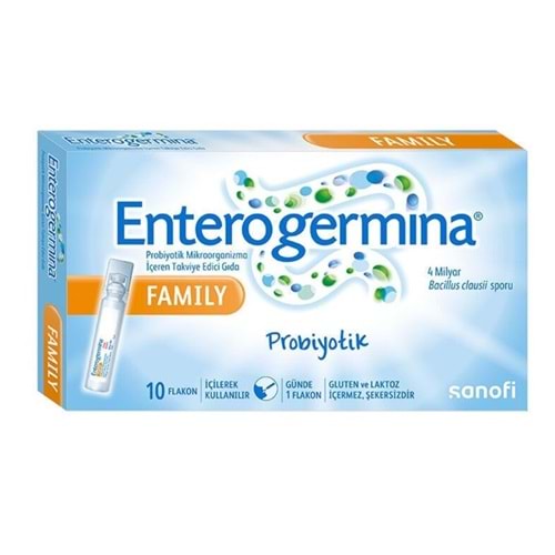 ENTEROGERMİNA FAMILY PROBİYOTİK 5 ML 10 FLAKON