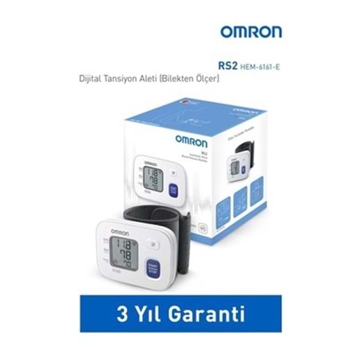 OMRON RS-2 DİJİTAL TANSİYON ALETİ ( BİLEKTEN ) HEM-6161-E