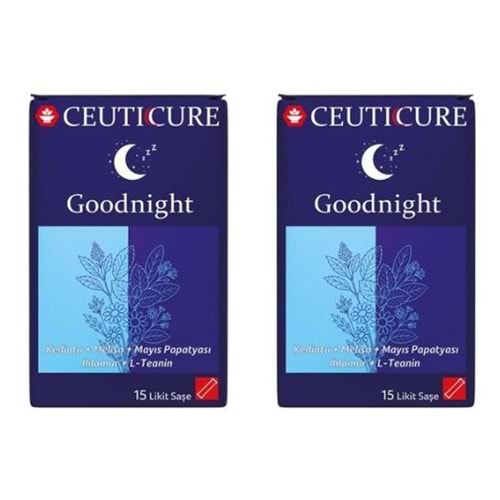 CEUTİCURE GOODNİGHT 15 LİKİT SAŞE 2Lİ SET UYKU İÇİN (YETİŞKİN)