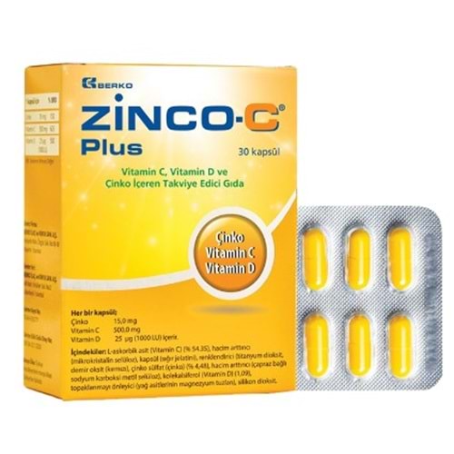 ZİNCO C PLUS 30 KAPSÜL