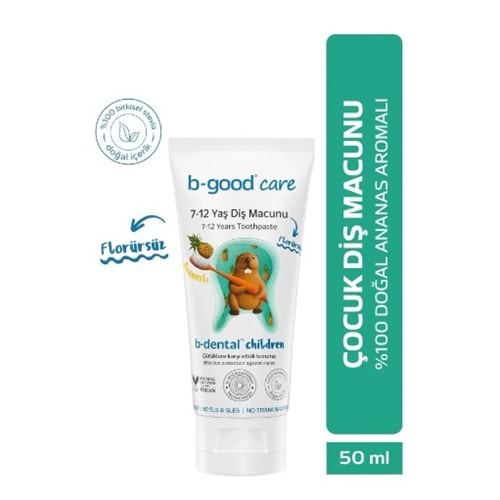 B-GOOD CARE 3-7 YAŞ DİŞ MACUNU FLORÜRSÜZ MEYVE KARNAVALI 50 ML