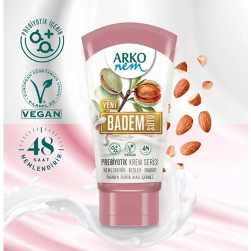 ARKO NEM PREBİYOTİK KREM SERİSİ BADEM SÜTÜ 60 ML