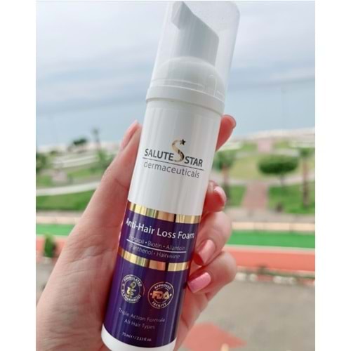 SALUTE STAR ANTİ-HAİR LOSS FOAM 75 ML SAÇ DÖKÜLMESİNE KARŞI KÖPÜK