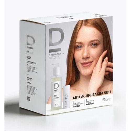 DERMOSKİN BE BRIGHT VİTAMIN C PLUS KREM + BE BRIGHT YÜZ YIKAMA JELİ 20