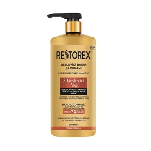RESTOREX 7 BESLEYİCİ YAĞ BAKIM ŞAMPUAN 900 ML