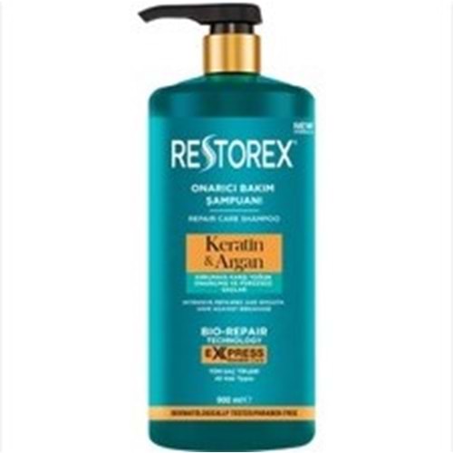 RESTOREX KERATİN VE ARGAN ONARICI ŞAMPUAN 900 ML