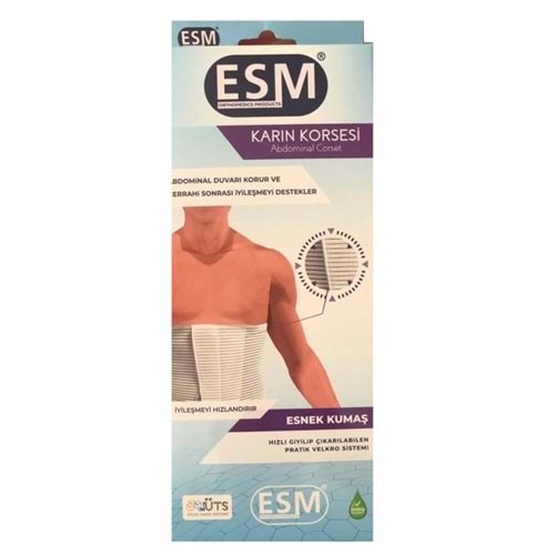 ESM ABDOMİNAL BEL KORSESİ CIRTLI TOPARLAYICI BEDENSİZ