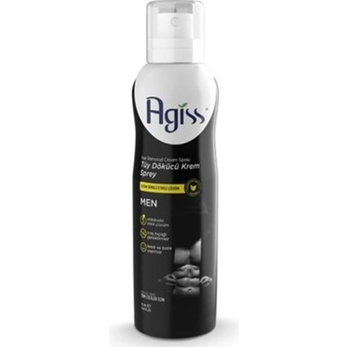 AGİSS MEN TÜY DÖKÜCÜ KREM GAZLI SPREY 175 ML