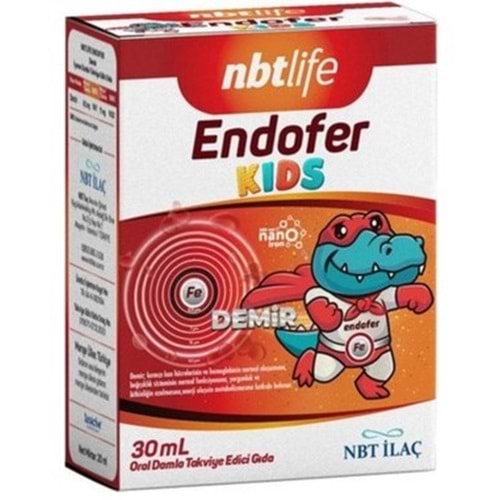 NBT LİFE ENDOFER KİDS DEMİR DAMLA 30 ML