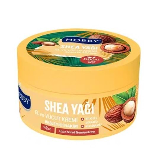 HOBBY SHEA YAĞI EL VE VÜCUT BESLEYİCİ BAKIM KREMİ 250 ML