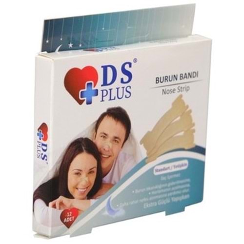 DAMLA BURUN BANDI 12'Lİ NEFES ALMAYA YARDIMCI VE HORLAMAYI AZALTAN BURUN BANDI