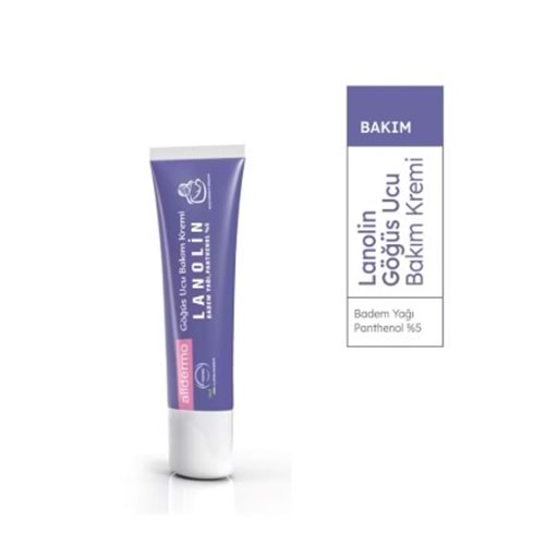 ALLDERMO LANOLİN GÖĞÜSUCU KREMİ 13 GR ( BADEM YAĞI & PANTHENOL % 5 )