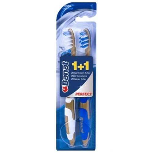 BANAT CUO EFFECT PERFECT MEDİUM DİŞ FIRÇASI 1+1