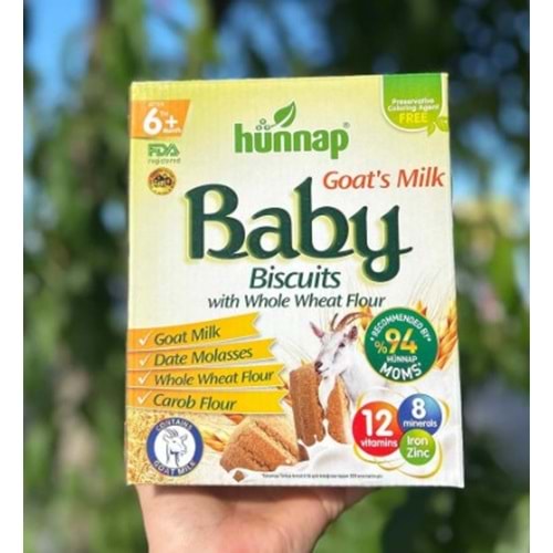 HÜNNAP KEÇİ SÜTLÜ BEBE BİSKÜVİSİ 400 GR