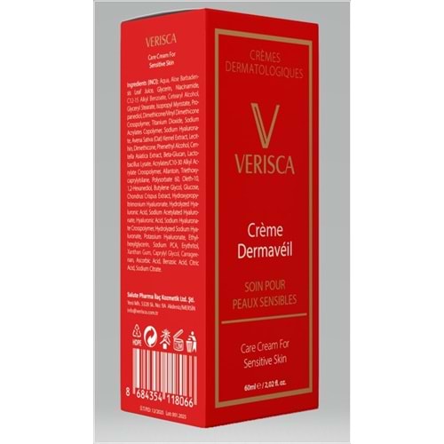 SALUTE VERİSCA CREME DERMAVEIL CARE CREAM ( HASSAS CİLTLER İÇİN BAKIM KREMİ ) 60 ML