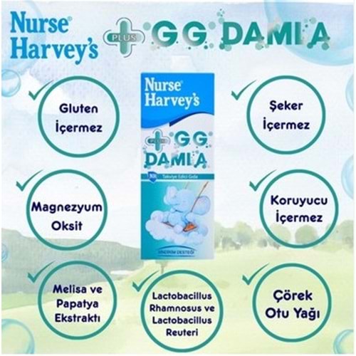 NURSE HARVEYS GG PLUS GAZ GİDERİCİ DAMLA 20 ML