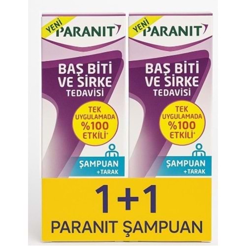 PARANİT BİT ŞAMPUANI 100 ML 2 Lİ PAKET ÇELİK TARAKLI
