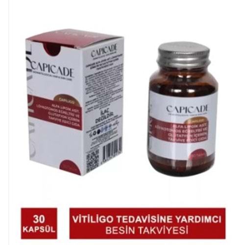 CAPİCADE CAPİLİGO ALFA LİPOİK 30 TABLET VİTİLİGO TEDAVİSİ