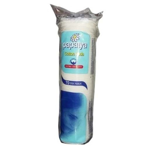 PAPATYA MAKYAJ TEMİZLEME PAMUĞU 70 Lİ