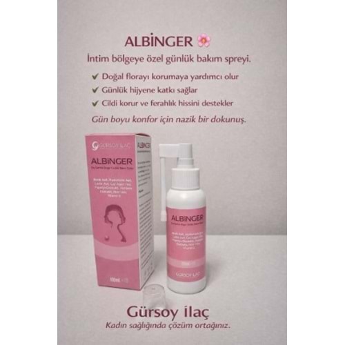 ALBİNGER DIŞ GENİTAL BÖLGE GÜNLÜK BAKIM SPREYİ BORİK ASİT