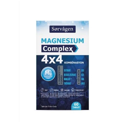 SORVAGEN 4X4 MAGNEZYUM COMPLEX 60 TABLET