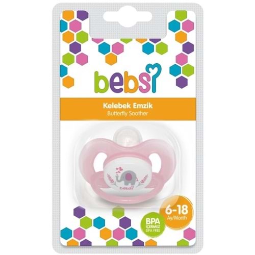 BEBSİ 584 KELEBEK DESENLİ EMZİK NO: 2