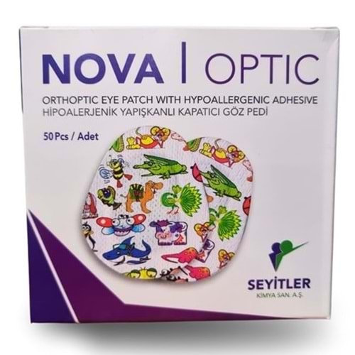 NOVA OPTİK HİPOALERJENİK YAPIŞKANLI KAPATICI GÖZ PEDİ ÇOCUK 50'Lİ