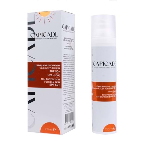 CAPİCADE GÜNEŞ KORUYUCU KREM 100 ML SPF50+ YAĞLI CİLTLER İÇİN