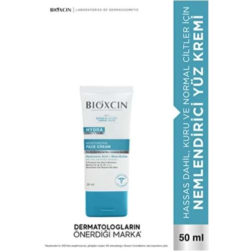BİOXCIN HYDRA DAİLY CARE NEMLENDİRİCİ KREM 50 ML KARMA VE YAĞLI CİLTLER İÇİN
