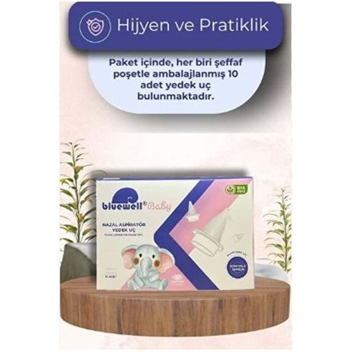BLUEWELL BABY NAZAL ASPİRATÖR YEDEK UÇ 10 LU