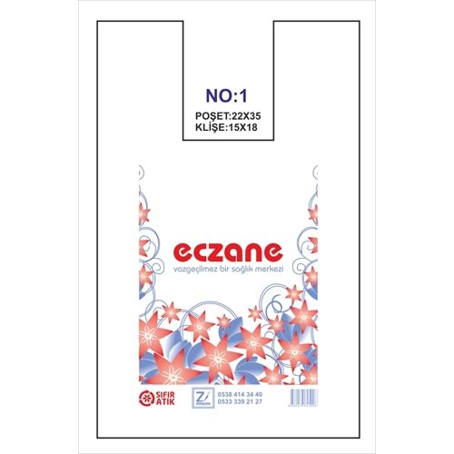 ECZANE POŞETİ ATLET NO: 1 22*35 10 KĞ LIK