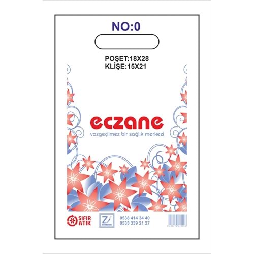 ECZANE POŞETİ ÇANTA NO: 0 18*28 10 KĞ LIK