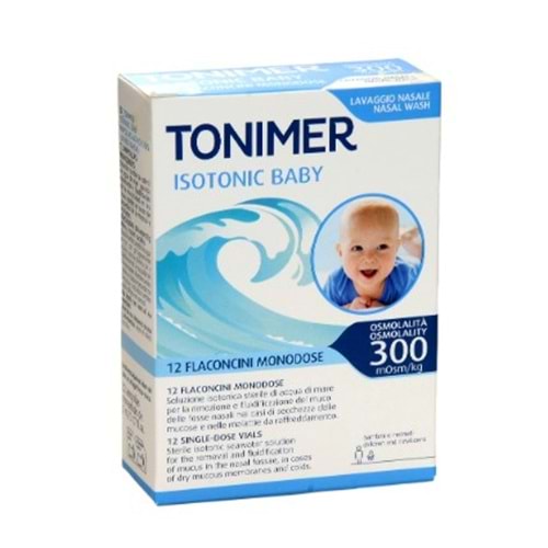 TONİMER BABY TEK DOZ FLAKON 12X5 ML SERUM FİZYOLOJİK BURUN DAMLASI