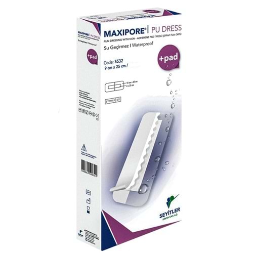 MAXİPORE PU ŞEFFAF SU GEÇİRMEZ YARA ÖRTÜSÜ BANDI 9X25 CM