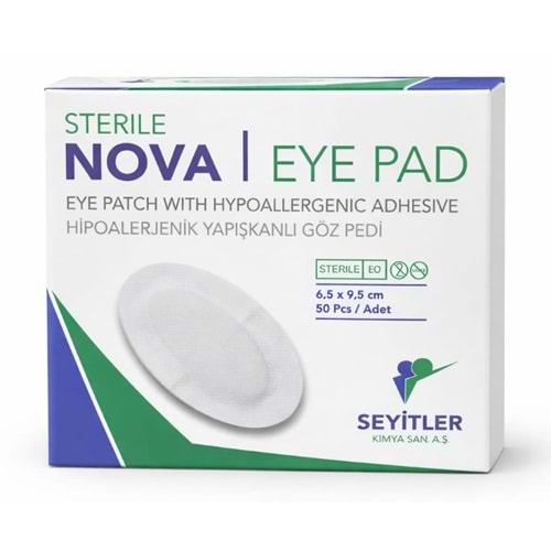 NOVA PED STERİL YETİŞKİN GÖZ PEDİ 50'Lİ