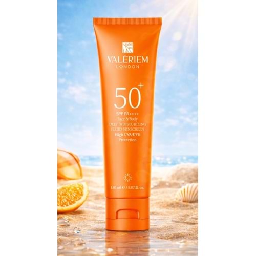 VALERİEM LONDON VÜCUT GÜNEŞ KREMİ 50 SPF KORUMALI YOĞUN NEMLENDİRİCİ ETKİLİ GÜNEŞ KREMİ