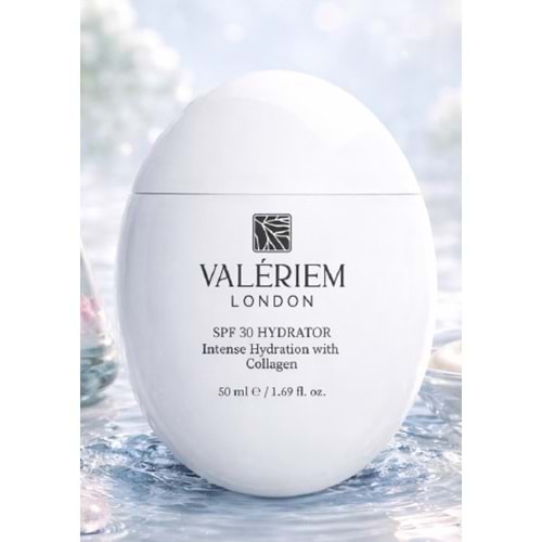 VALERİEM LONDON 30 SPF YÜZ NEMLENDİRİCİ KREM YOĞUN NEMLENDİRME + KOLAJEN İÇEREN YÜZ KREMİ