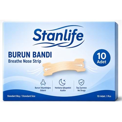 STANLİFE KLASİK NORMAL BOY BURUN BANDI 10'LU